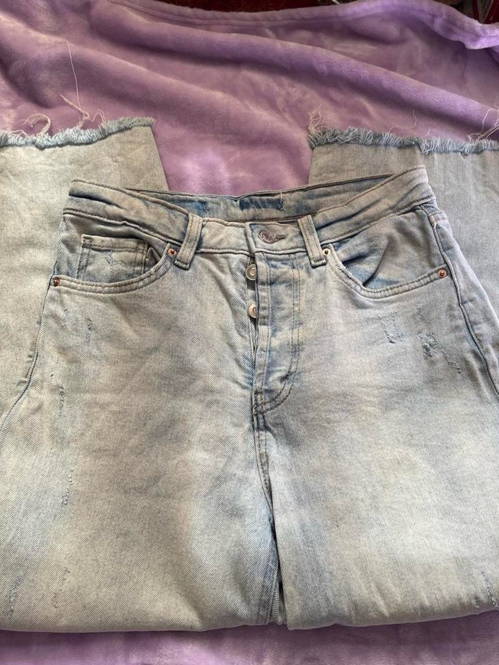 Light Wash Women's High-Rise Button-Fly Jeans